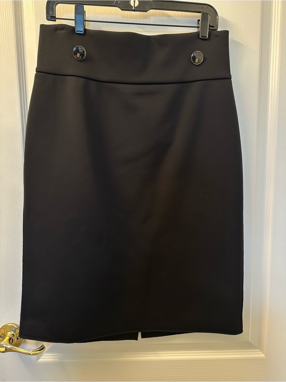 St. John Classic Black Pencil Skirt